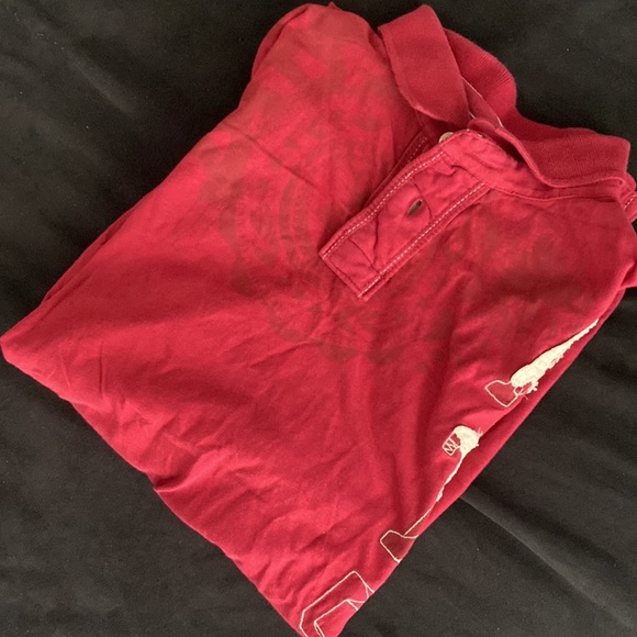 Arizona Jeans deep red A75 polo shirt - Picture 12 of 15